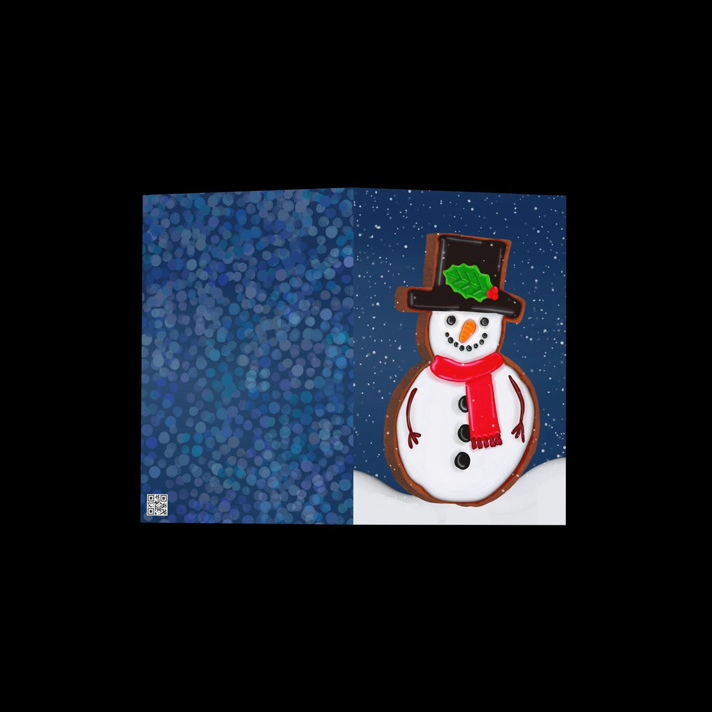 Snowman Cookie Christmas Card