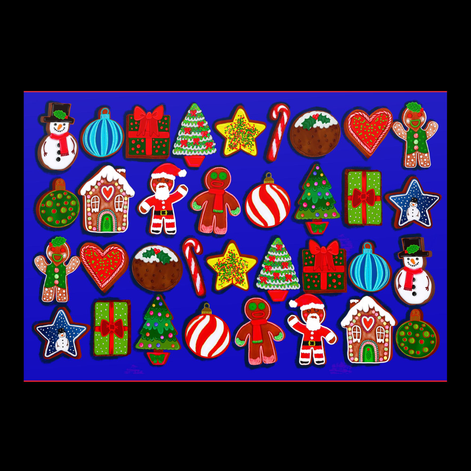 Christmas Cookie Wrapping Paper Sheets