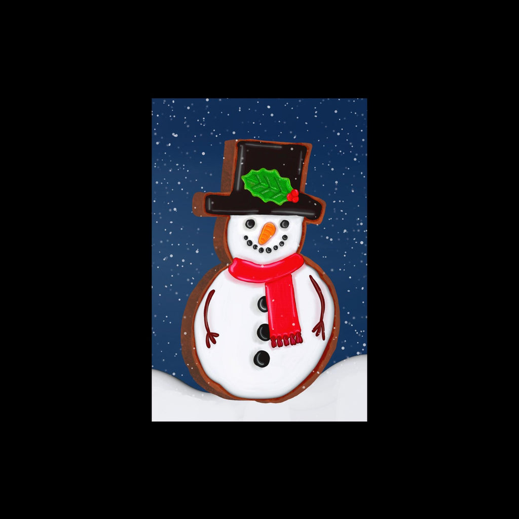 Snowman Cookie Christmas Card