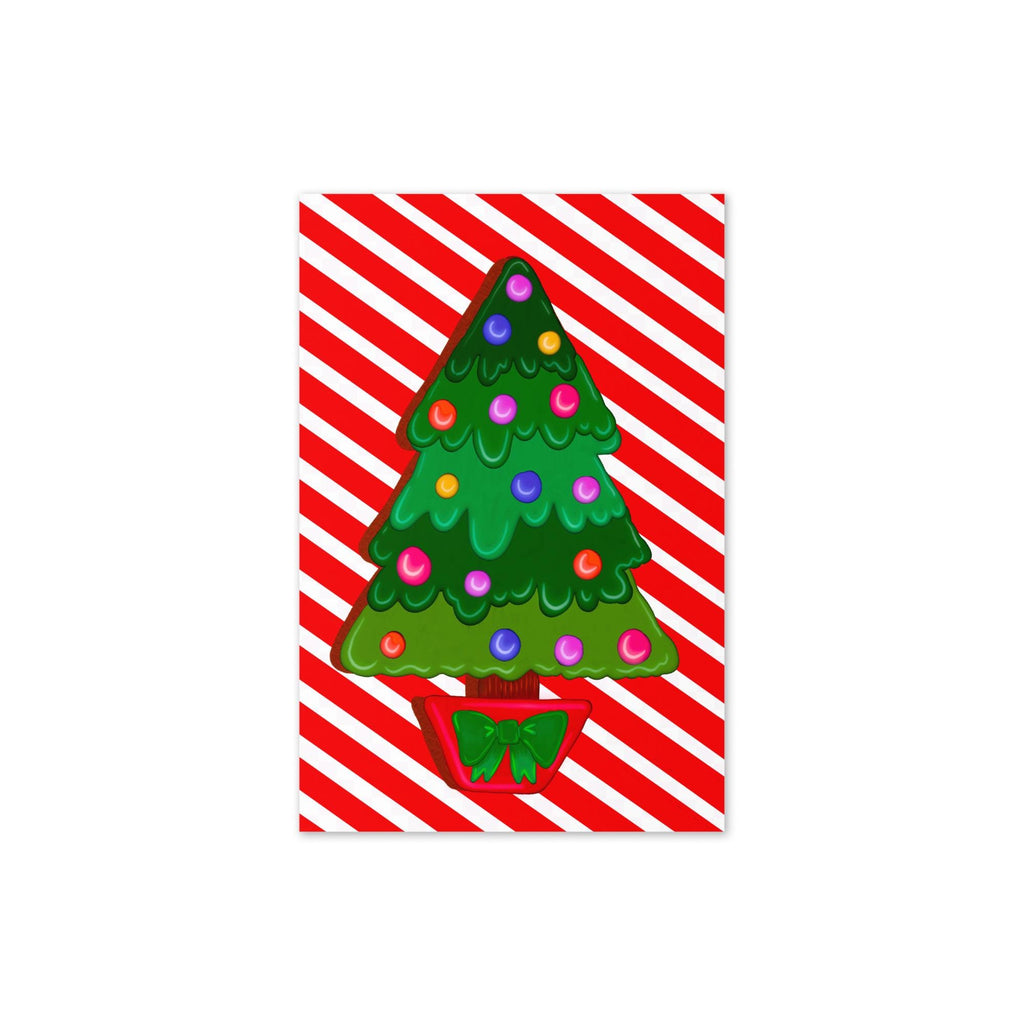 Christmas Tree Cookie Greeting card