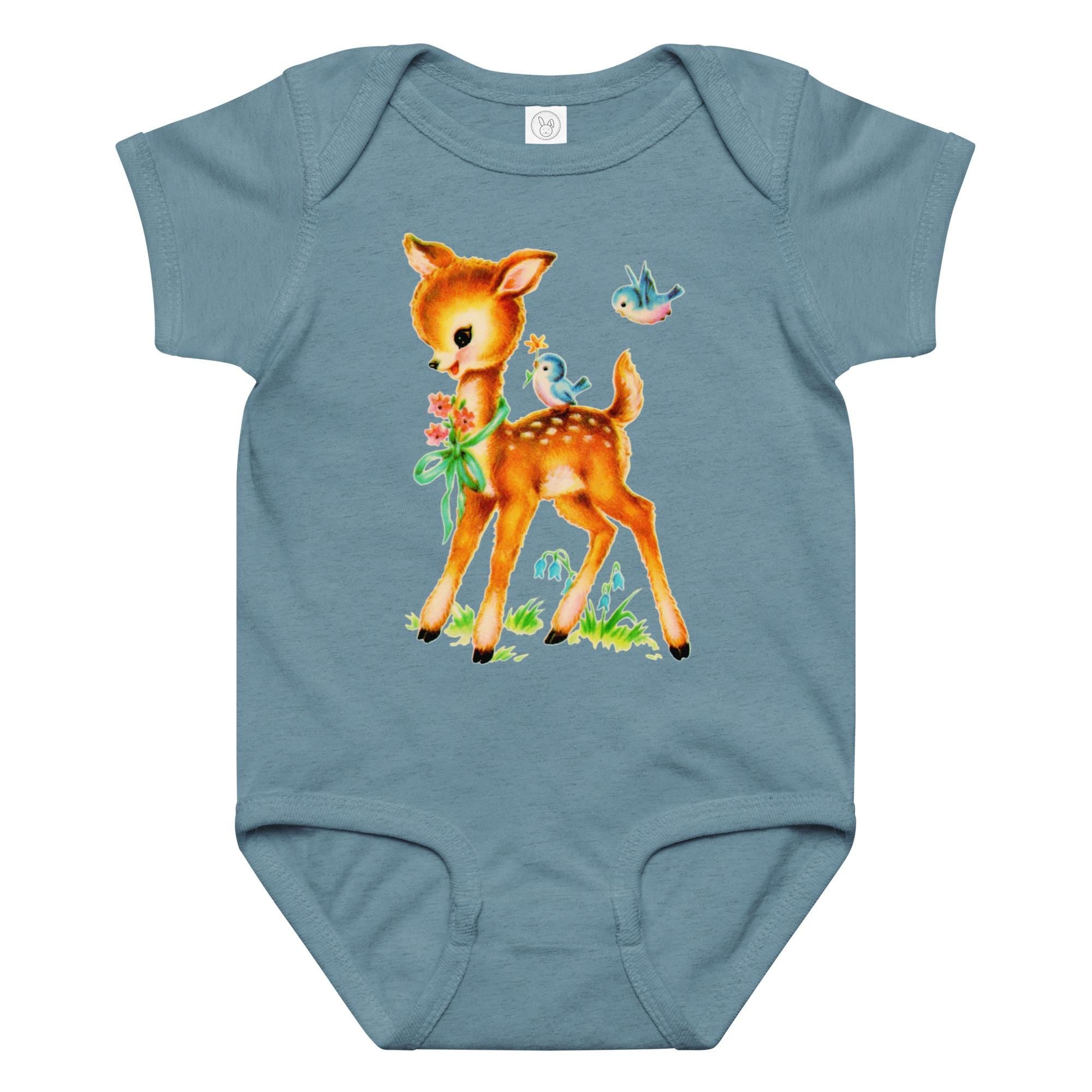 Baby Deer Jersey Bodysuit