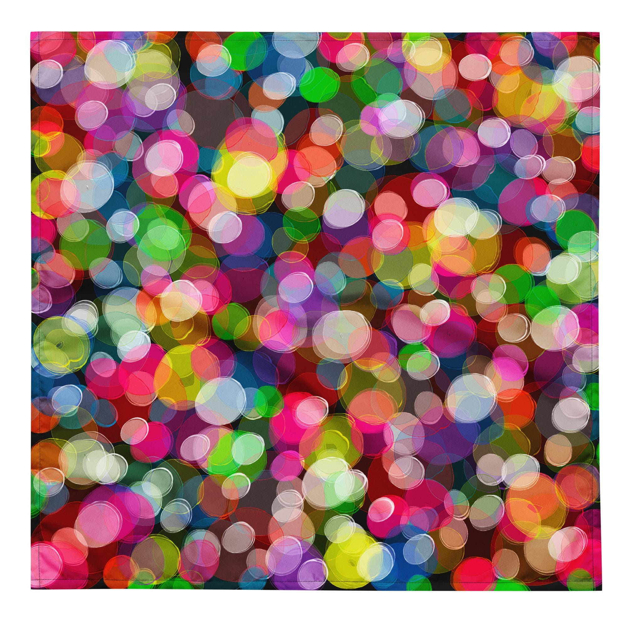 Bright Bubbles Print Bandana