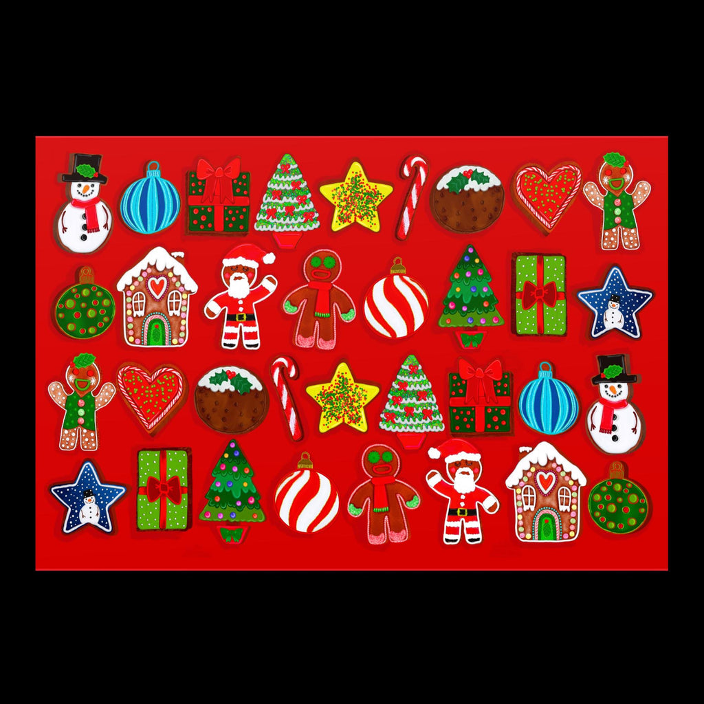 Christmas Cookie Wrapping Paper Sheets