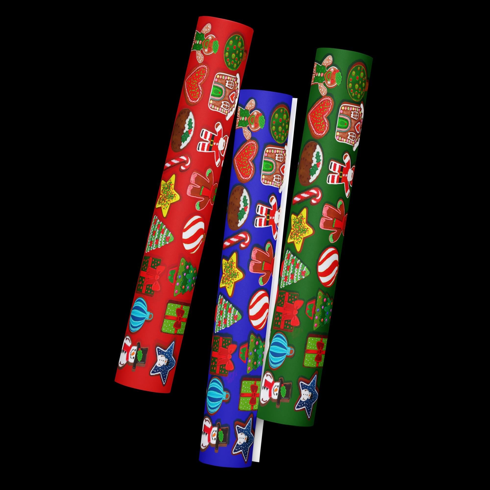 Christmas Cookie Wrapping Paper Sheets
