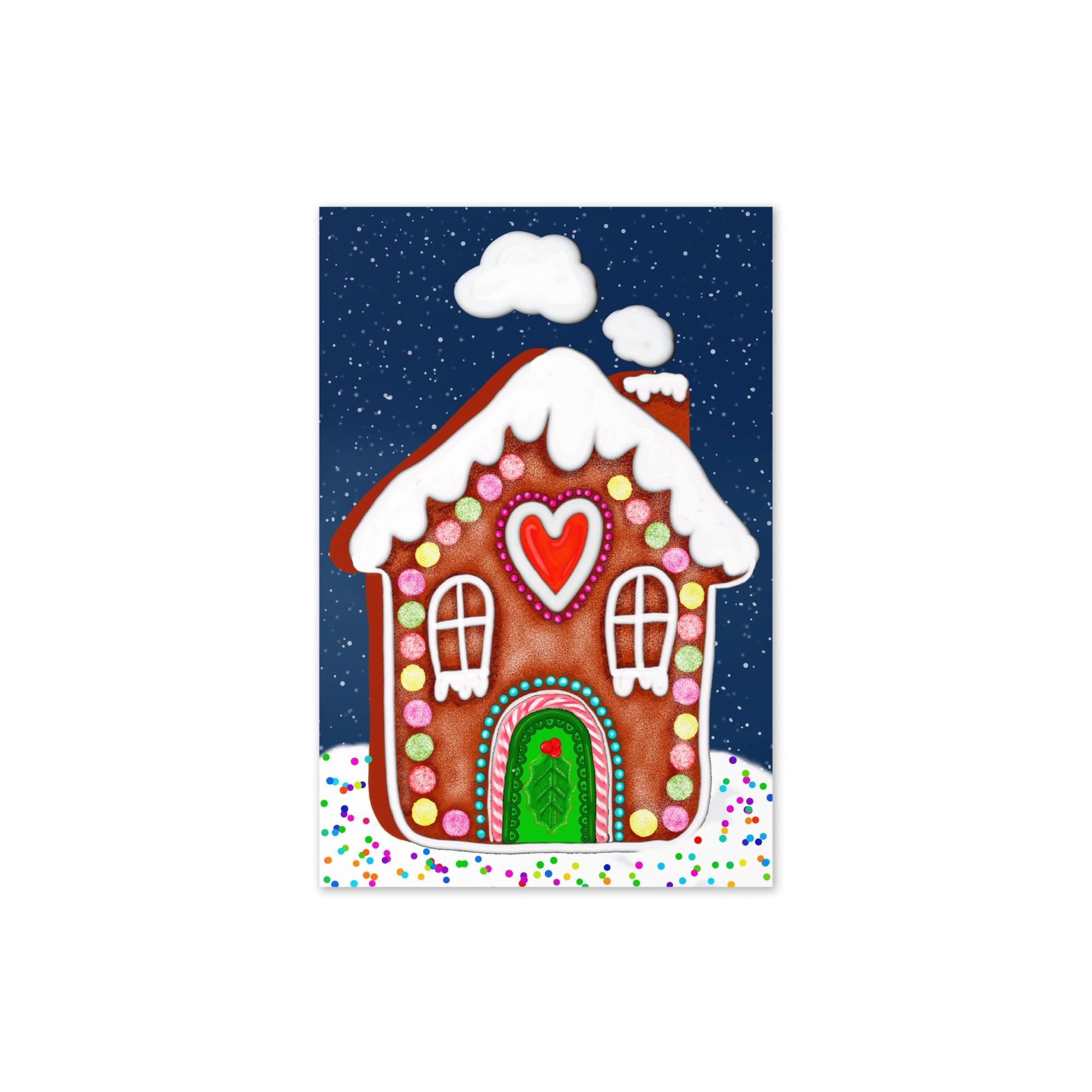 Gingerbread House Christmas Card