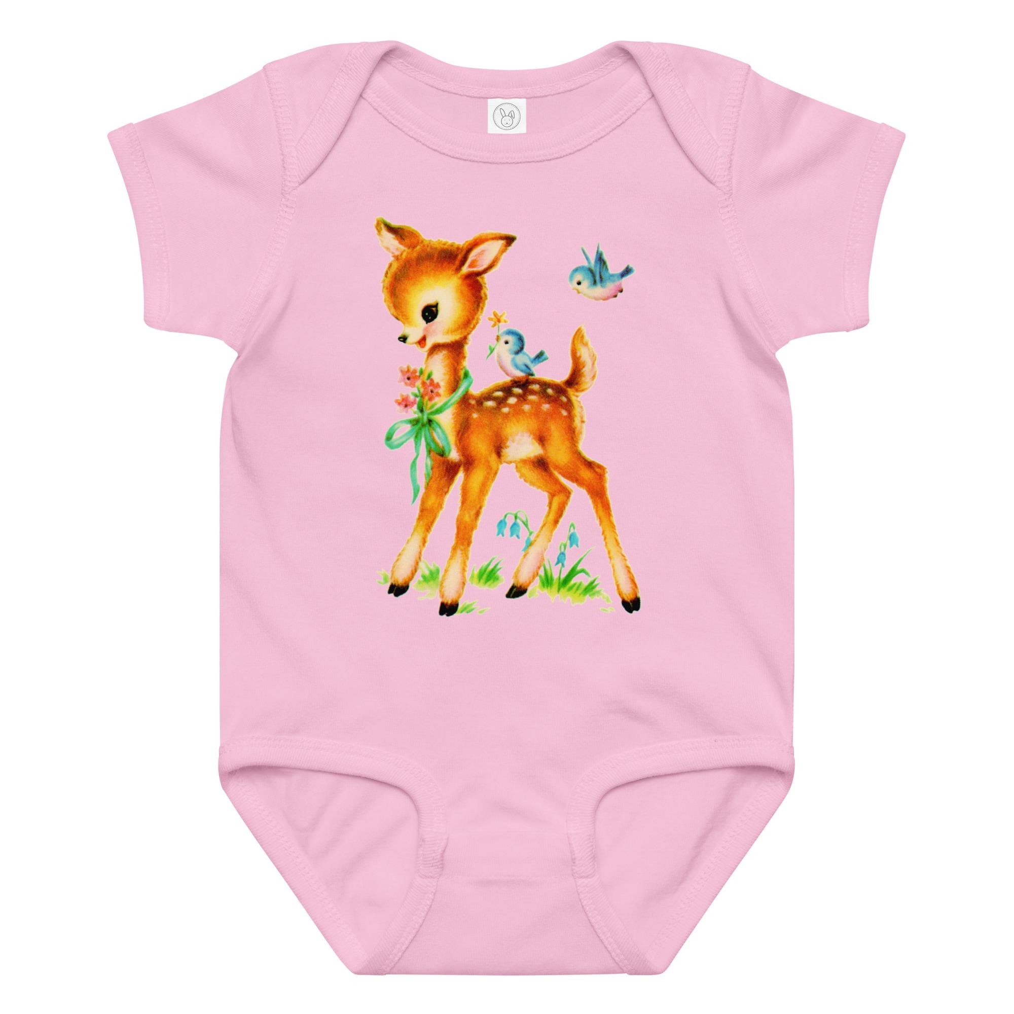 Baby Deer Jersey Bodysuit